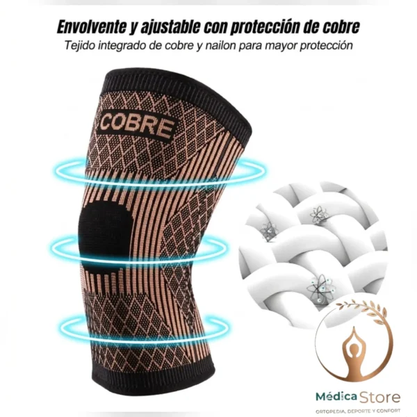 54196eef-b4d0-46f7-b3cf-bac9a794cf15 Rodillera de Compresión con Fibra de Cobre – Alivio y Soporte Articular