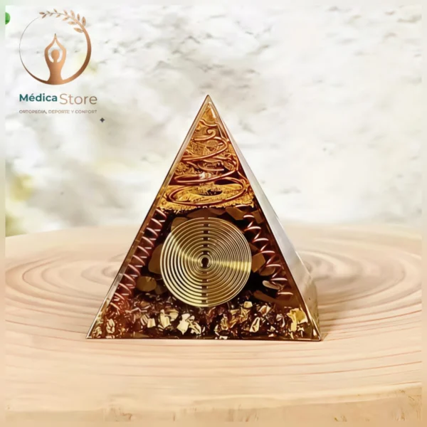 Pirámide de Orgonita Energética (5x5 cm) – Protección CEM, Armonización y Meditación